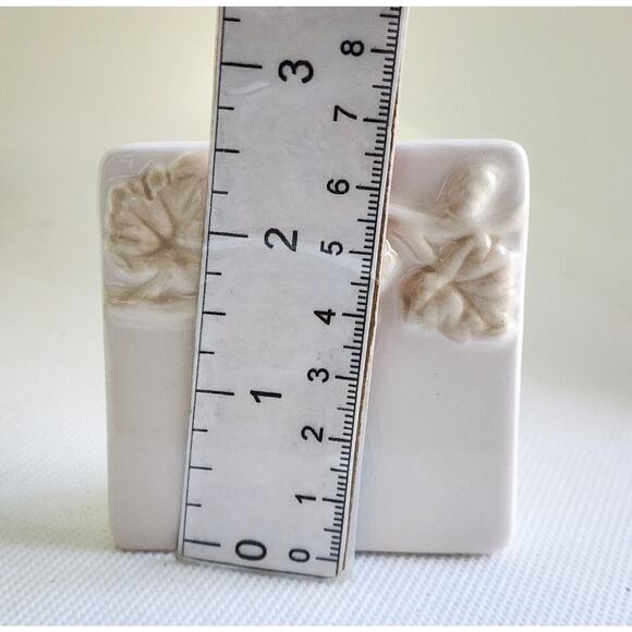 PLACETILE-Ceramic-Grape Vines-Cream-Erasable-Table Setting-Name Plates-Set of 6 - Picture 14 of 14